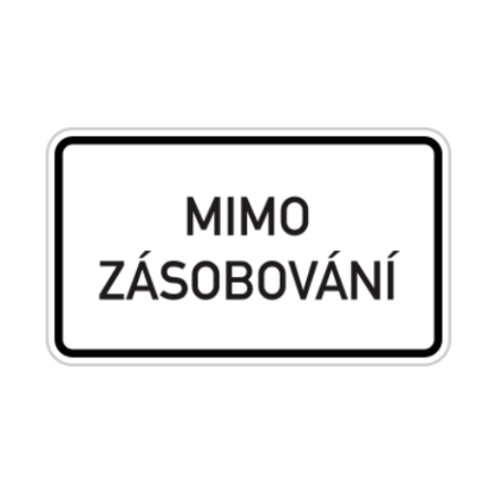 Dodatková tabuľka s textom