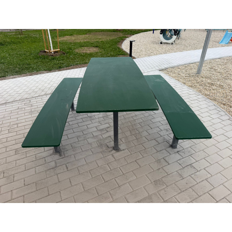 set DEN 4 - stůl se dvěma lavicemi