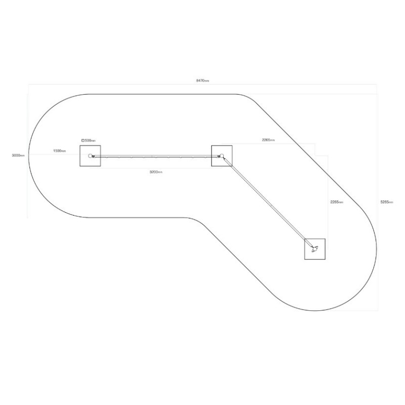 Opičí dráha Dvojdílná OP2-01