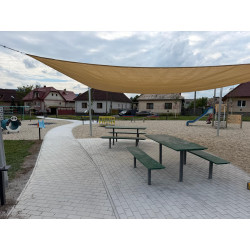 set DEN 4 - stůl se dvěma lavicemi