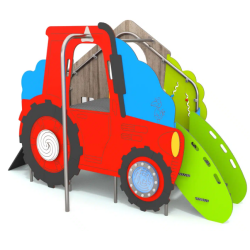Mini traktor/dům se skluzavkou