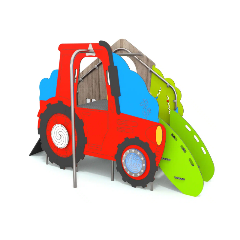 Mini traktor/dům se skluzavkou