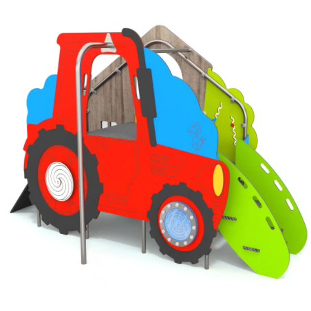 Mini traktor/dům se skluzavkou