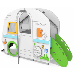 Mini karavan se skluzavkou