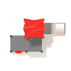 Domeček se skluzavkou ECO - typ 2