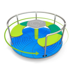 Nerezový kolotoč se sezením