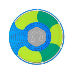 Nerezový kolotoč se sezením