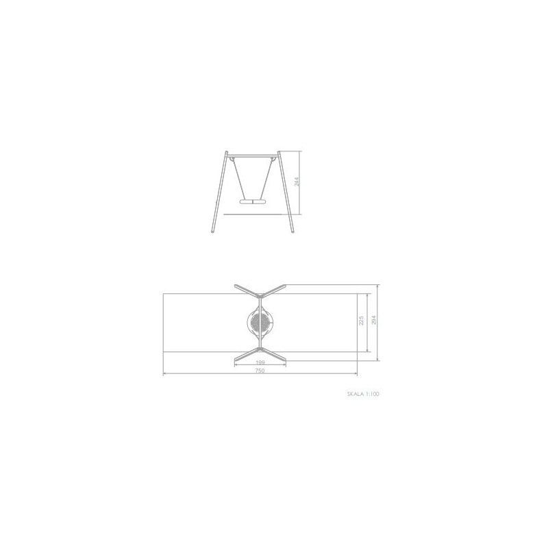 Oceľová hojdačka - Hniezdo