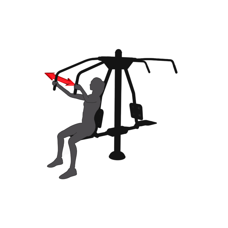 Posilňovací stroj horných končatín