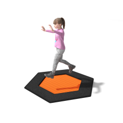 Trampolína šesťuholníková