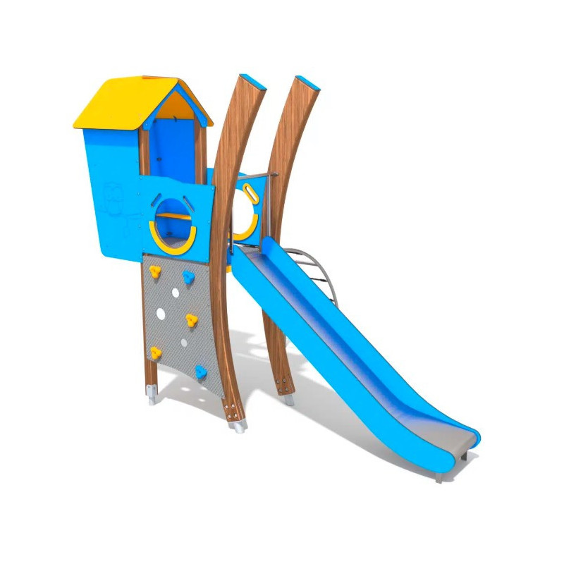 Šmykľavka s domčekom
