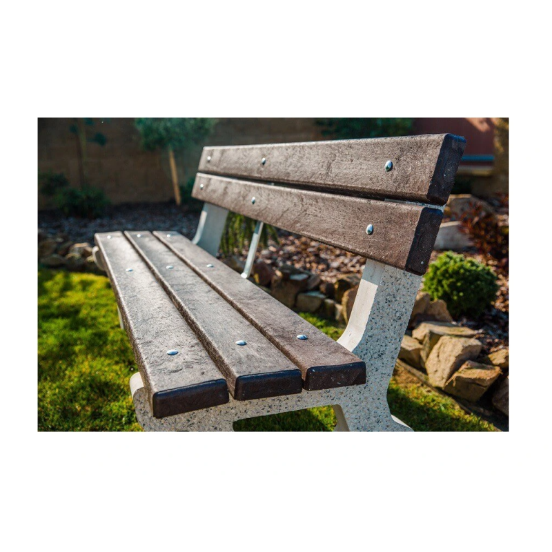 Betonová lavička Seo s opěradlem