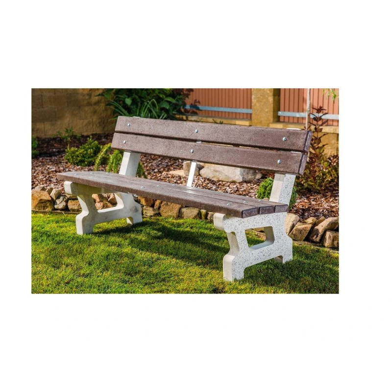 Betónová lavička Seo s operadlom