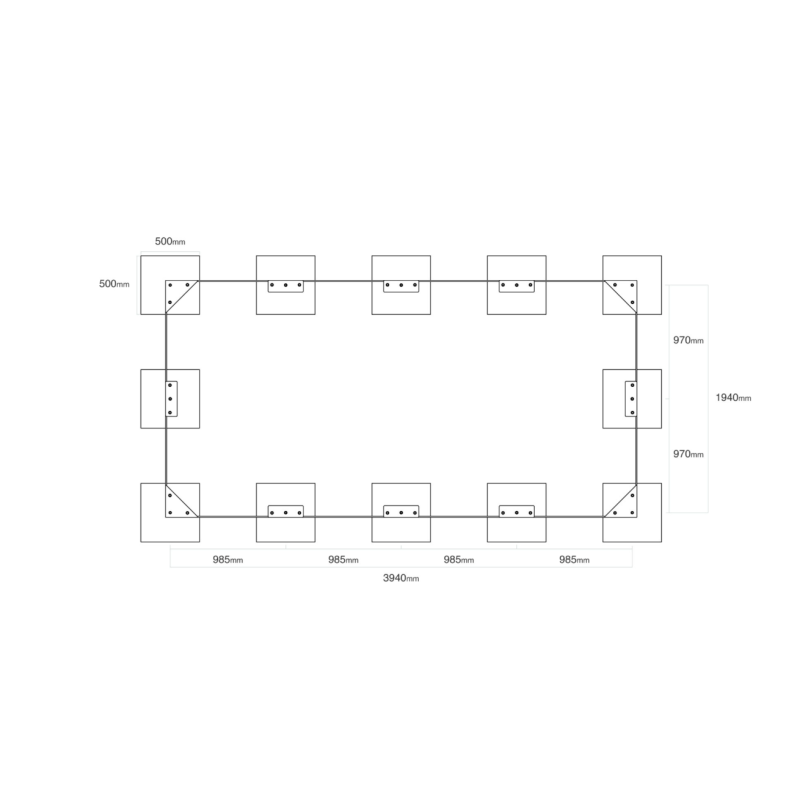 Pieskovisko 4 × 2 m