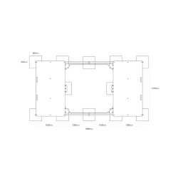 Edukativní pískoviště 2 x 2 m s krytem