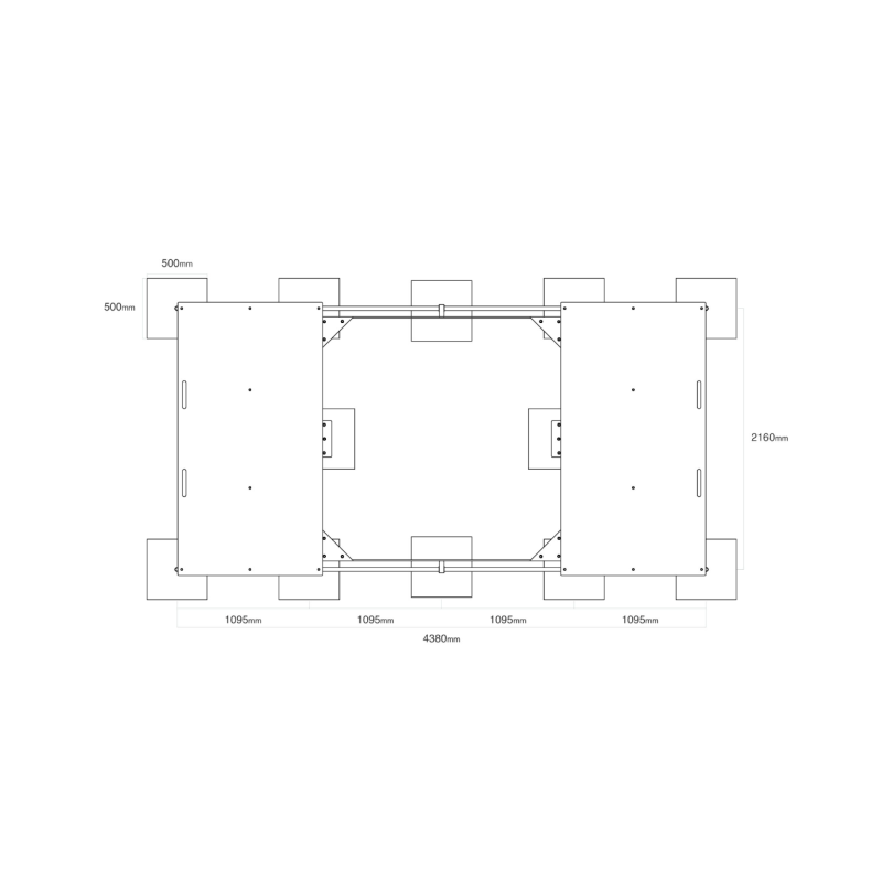 Edukatívne pieskovisko 2 x 2 ms krytom