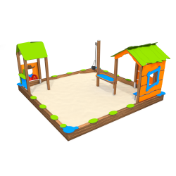 Herná zostava s pieskoviskom - Vedz s kovbojom väčší