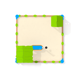 Herní sestava s pískovištěm - Věz s kovbojem větší