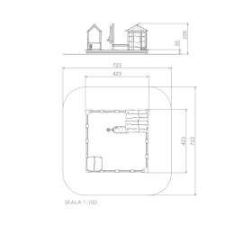 Herná zostava s pieskoviskom - Vedz s kovbojom väčší