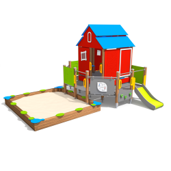 Herná zostava s pieskoviskom - Domček