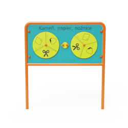 Edukačný panel - Kameň, papier, nožnice