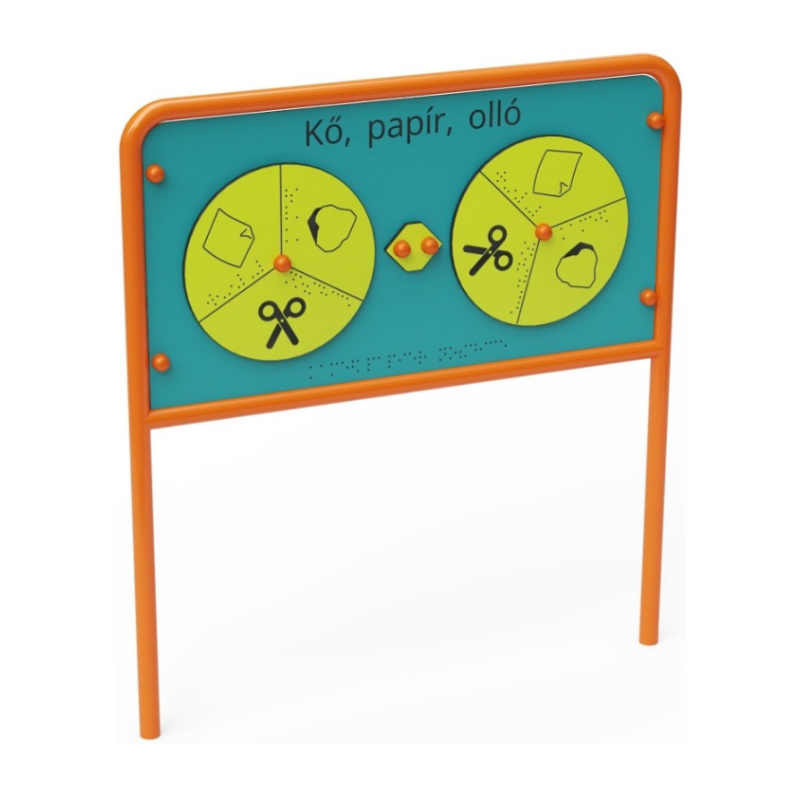 Edukačný panel - Kameň, papier, nožnice