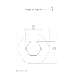 Pískoviště - Šestiúhelník