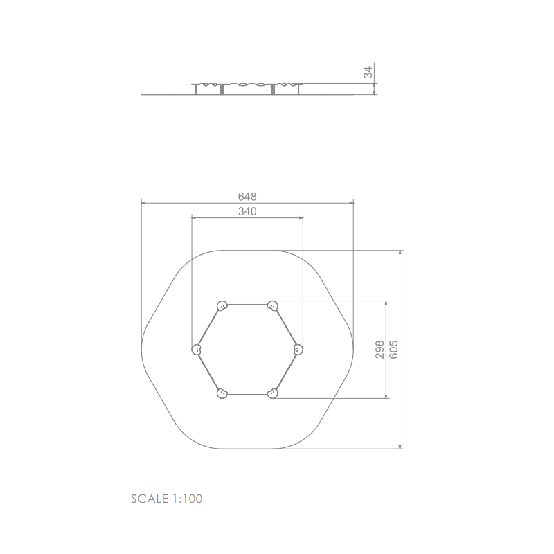 Pískoviště - Šestiúhelník